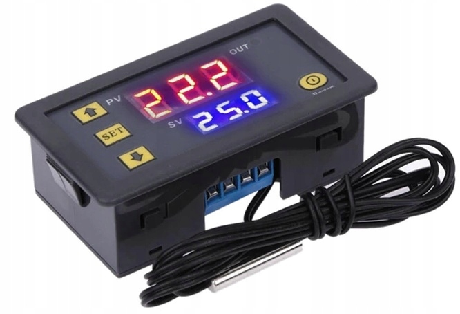 Elektronický termostat TP2-230V 230 V | Regulátor teploty s NTC sondou